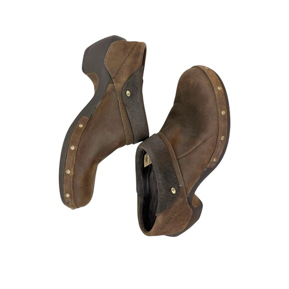Merrell Drizzle Luxe Wrap Studded Brown Leather Clogs Size 7.5 - Picture 7 of 10